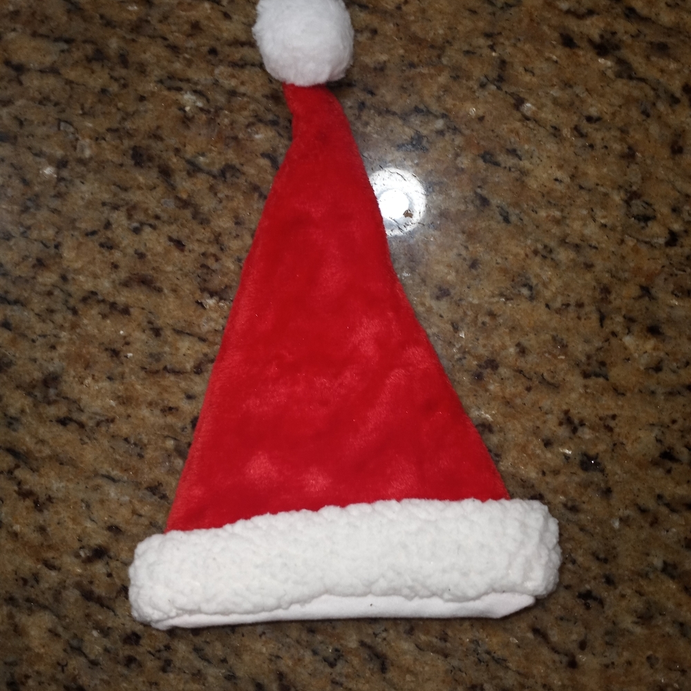 Pickle & Dot, Christmas hat, 0-6 m, White and Red.